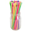 400ct Jumbo Spoon Straws 8" Smoothie-Slushie-Shake Multi Clr Durable