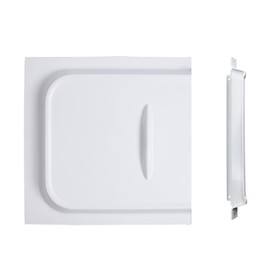 RVGUARD Puerta deslizante para caravana, panel de 12 pulgadas con tope deslizante, apto para RV, caravana, remolque de viaje, repuesto OEM, color blanco