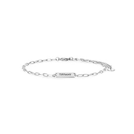 ZAZANGO Anklet Bracelets for Women Stainless Steel Name Anklets for Female Minimalist Bar Friendship Jewelry Tiffany Polished
