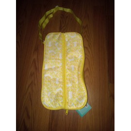Unbranded Soft Shell Cooler Lemon Pattern  Zipper Closure Cans Wine Snacks