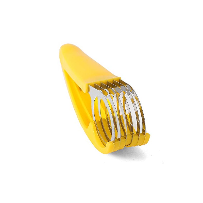 Banana Slicer, PP+Stainless Steel Fruit Vegetable Salad Peeler Kitchen Tool