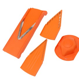 Manual Vegetable Slicer, Hand Guard V-Blade Mandoline Slicer Cooking Tool Convenient ABS Plastic Stainless Steel Blade for Home Kitchen Use