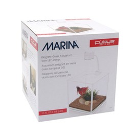 Hagen Marina CUBUS Glass Betta Kit – Elegant Glass Aquarium for Homes or Offices