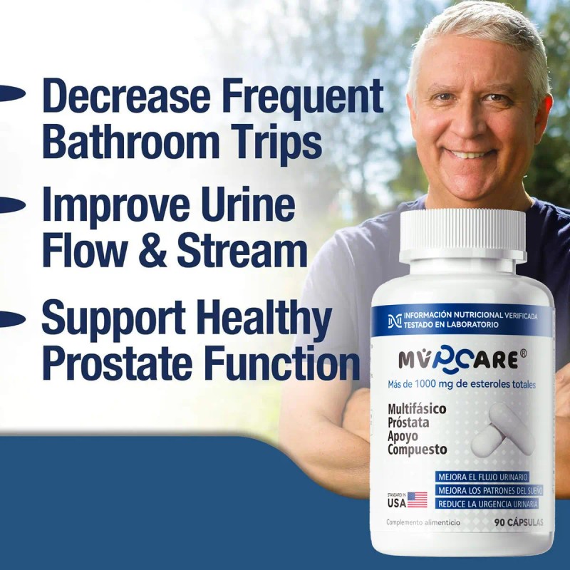 Mvpcare Prostate Health Suplemento Prostata Saw Palmetto Mezcla Licopeno Extracto