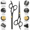 FRIEDEN BEAUTY 7 inches Black Hairdressing Thinning Scissors Kit -