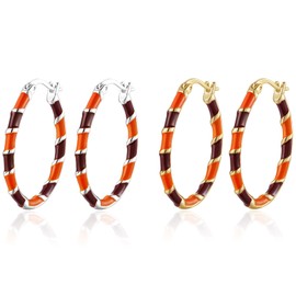 Women Short Hoop Earrings Set