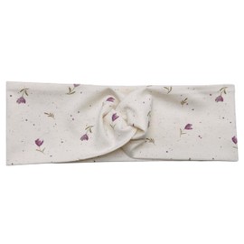 Handgemachtes Damen Stirnband, Jersey Haarband mit Knoten, Turban-Design, Frühling (Tulpen, Damen)