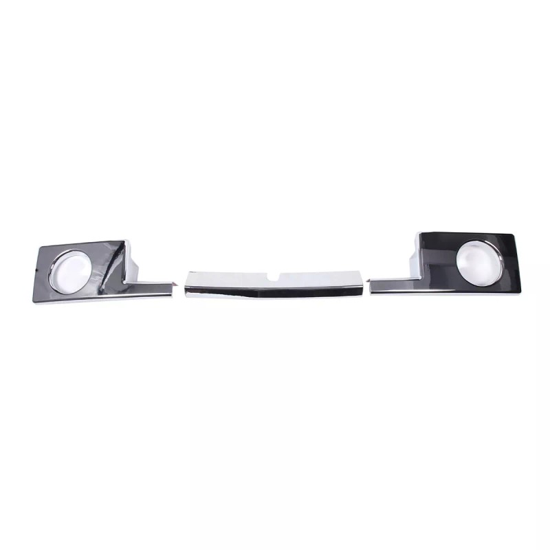 carpart2021 Chrome Silver Front Bumper Cover Lower Grille Trim Panel