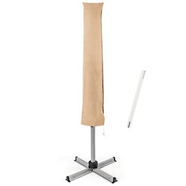 Giantex Patio Umbrella Cover for 10FT to 11FT Cantilever Umbrella, Waterproof Outdoor Umbrella Cover with Zipper and Rod, 80'' x 20'' Offset Umbrella Cover for 11FT Round Cantilever Umbrella