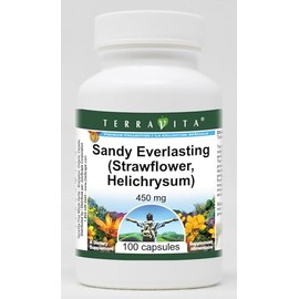 Sandy Everlasting (Strawflower, Helichrysum) - 450 mg (100 Capsules, ZIN: 513845)