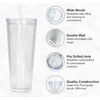Snow Globe Tumbler Kit (2 pack): DYI complete craft kit