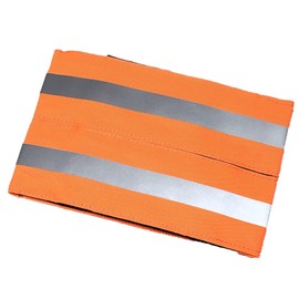 Russian Special Forces Adjustable Hi Vis Reflective Conspicuity Safety Armbands Tactical Walking Cycling Running (Yellow+Orange)