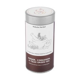 Digestive and Immunity herbal Tea-Flavour: Ginger, Cinnamon & Tulsi, 25 tea bags- Luxurious Packaging for Gifting & Personal Use Premium STGFOP Grade Green Tea eco-friendly Box