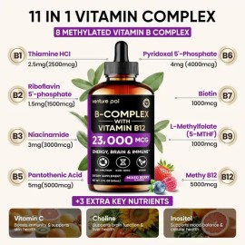 Venture Pal Complejo B Liquido  B12 Liquido Hecho En Usa                                                                                              