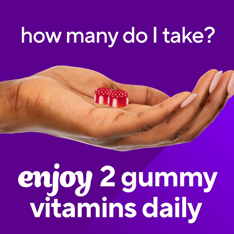 Vitafusion B12 Gummy Vitamins, Delicious Raspberry Flavor, 60ct (30 Day