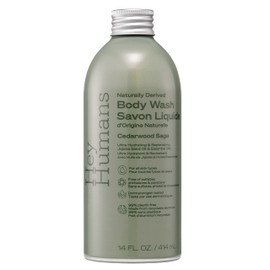 HEY HUMANS Cedarwood Sage Moisturizing Body Wash with Natural Ingredients - Jojoba Oil | Vegan, Cruelty Free, 14 fl. Oz