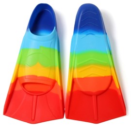 Azuunye Kids Swim Fins,Kids Flippers Youth Swimming Fins for Lap Swimming Training for Children Girls Boys Small