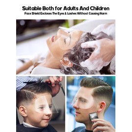 EBANKU 300 Pcs Shower Face Eye Shield Visor, Plastic Shower Shield Visor Eye Protector Makeup Protective Eyebrow Shower Visors for Adults Showering Haircut Hairspray