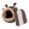 Winterworm Soft Plush Pet Cave Pet Bed with Removable Pad