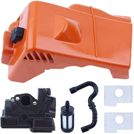 AUMEL Top Cylinder Engine Cover Air Filter w/Housing Kit for Stihl MS180 MS170 018 017 Chainsaw, Top Cylinder Engine Cove + Housing + Air Filter + Fuel Filter Replace 1130 140 4709