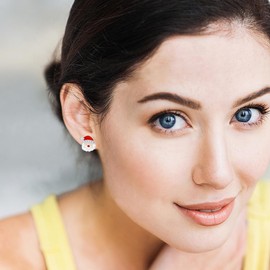 LINSTER Christmas Reindeer Snowman Santa Claus Christmas Tree Earrings for Women 925 Sterling Silver Winter Party Christmas Stud Earrings Christmas Decoration Gifts for Women Girls, Cubic Zirconia