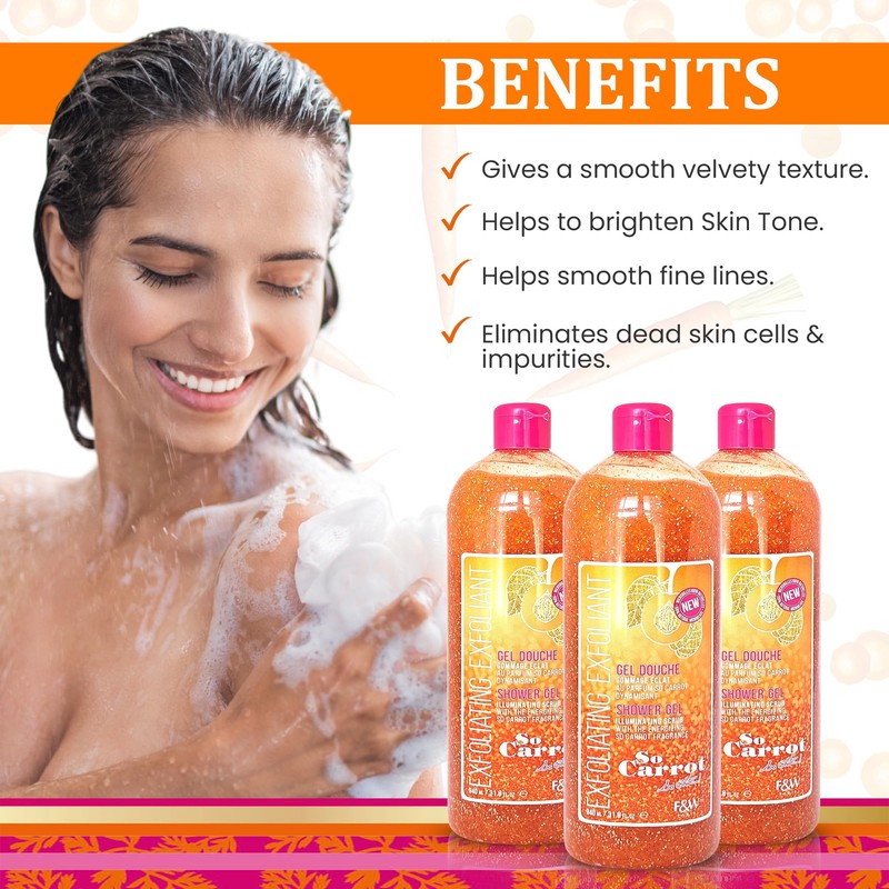 Fair and White So Carrot Body Scrub Body Wash 31.8