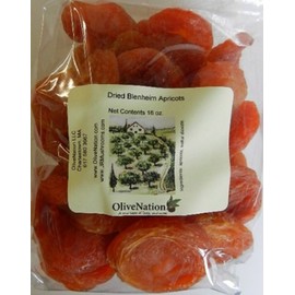 OliveNation Jumbo California Blenheim whole dried apricots 1/2 lb