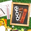 JarThenaAMCS 48Pcs Sport Bookmarks Rulers Basketball Football Soccer Baseball Reading