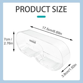 Glasses Storage Sunglasses Organiser Glasses Holder Wall Pack of 2 Stackable Glasses Box for Glasses Storage or Hanging Glasses Aesthetic Room Decoration for Desk, Bedside Tables