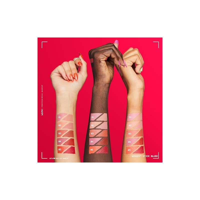 NYX Professional Makeup, Wonder Stick Blush, Rubor en barra, Coral