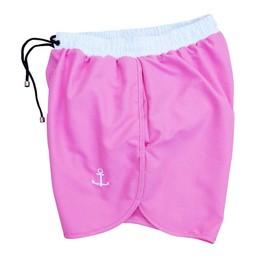 JOHN LEOPARD - Traje De Baño Rosa Talla 30 – Traje de Baño Hombre, 100% Poliéster, Fresco, Transpirable, con Bolsas Laterales y Cinta para Ajuste, Ideal para Playa o Alberc