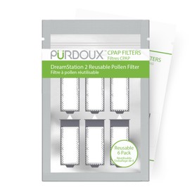 PURDOUX CPAP Filters for Respironics Dreamstation 2 (Reusable Pollen 6 Pack) - CPAP Supplies, CPAP Accessories, CPAP Bacteria Filter for CPAP Machines