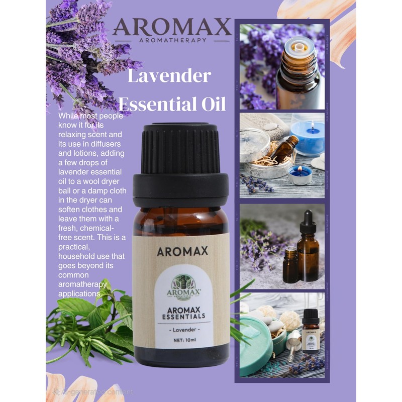 Aromax Essentials 100% Pure Essential Oils Set for Diffuser, Aromatherapy