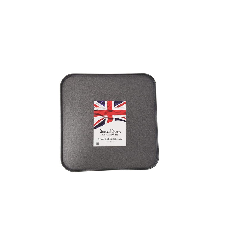 2X 31cm Square Oven Baking Tray, Superior Double Coated Non