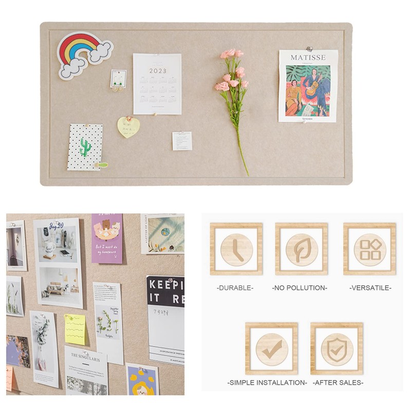 Foldable Large Felt Bulletin Board - 36'' x 18'', Decorative