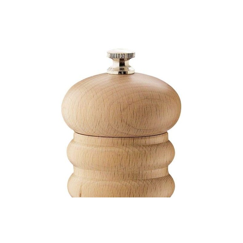 Zassenhaus Berlin Wood Pepper Mill, Refillable Pepper Grinder, 4.7-Inch, Natural