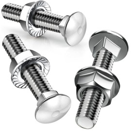 SWTYExt Pack of 25 Carriage Bolts M8 x 40 mm Carriage Screws Flat Head Screws with Flange Nuts M8 Nut DIN 6923 Gate Hinge Screws for Construction Home Decoration Industrial Machinery