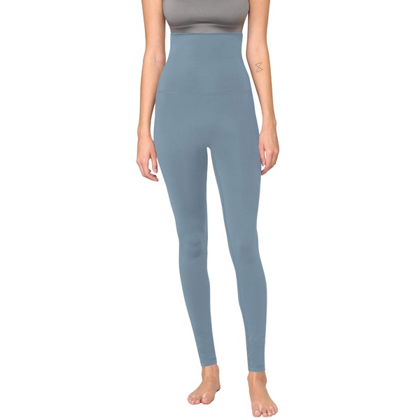 Active Queens QB3020 Peached Front Seamless Foldable Waisted Leggings with