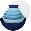 edge Plastic Mixing Bowls 12 Piece Nesting Set 6 Prep