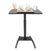 YSHUSTGY Mobile Standing Desk, Portable Stand Up Desk, Portable Rolling