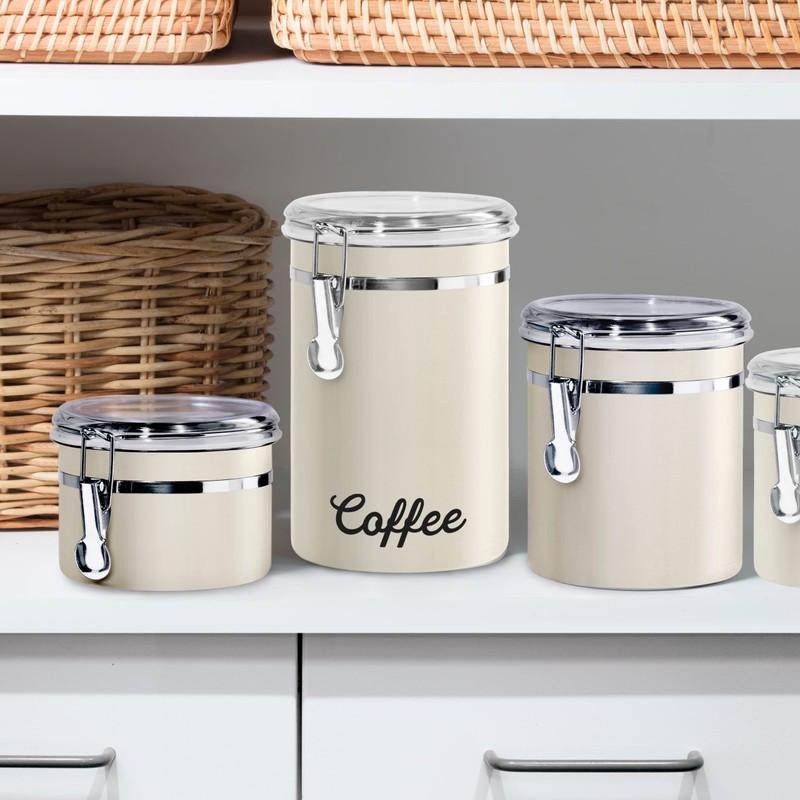 Oggi Stainless Steel Coffee Canister 62 fl oz - Airtight