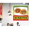 Die-Cut Sticker Multiple Sizes Burritos Style F Restaurant & Food
