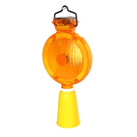 Solar LED Barricade Light Energy Saving LED Warning Safety Light with Hook for Traffic Roads Bridges