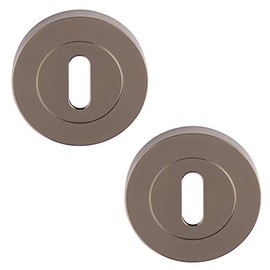 Excel Architectural DH3541 Round Keyhole Escutcheon Set, Black Nickel