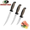 MOSSY OAK 3-Piece Fishing Fillet Knife Set with Protective Sheath