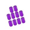 HEROFFIX 10pcs Purple Tire Stem Valve Caps Wheel Valve Covers