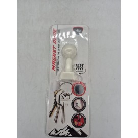 ZEIKOS INC. NEW iHip Magnet Dude Keys Key Chain Holder White On the Go Fridge Lockers