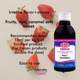 Deiman Artificial Food Flavoring Strawberry Essence (4 fl oz)