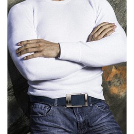 FAIRWIN Men's Belts Casual Ratchet Nylon Belts for Men Golf Big and Tall Men's Belts Designer Blue Belt Ratcheting Webbing