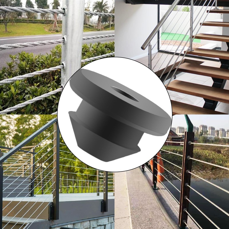 DUZFOREI 200 Pcs Cable Railing Kit Rubber Grommets Protector Sleeve